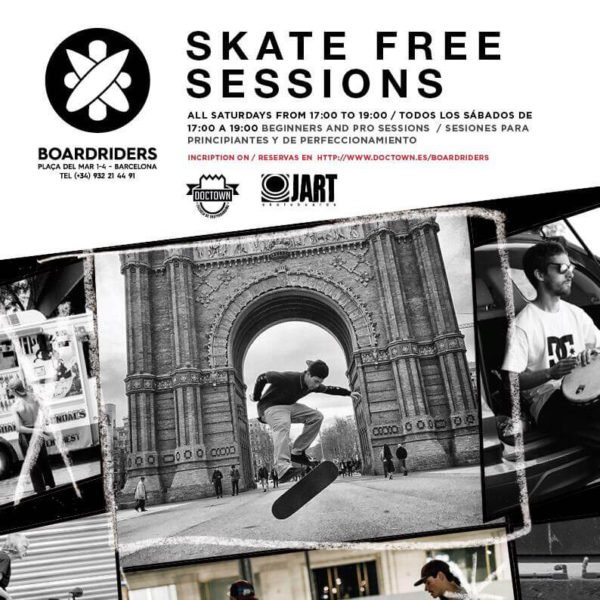Clases de Skate Gratis en Barcelona con Boardriders Barceloneta DC Shoes