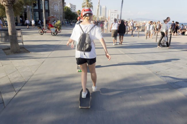 Clases de skate promocionales en Boardriders Barceloneta