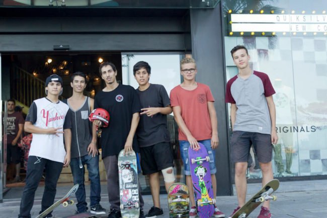 Clases de skate promocionales en Boardriders Barceloneta