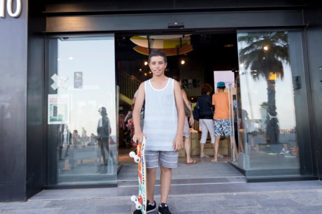 Clases de skate promocionales en Boardriders Barceloneta