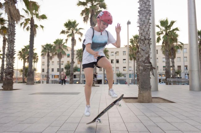 Clases de skate promocionales en Boardriders Barceloneta