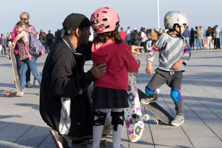 Clases de skate promocionales en Boardriders Barceloneta