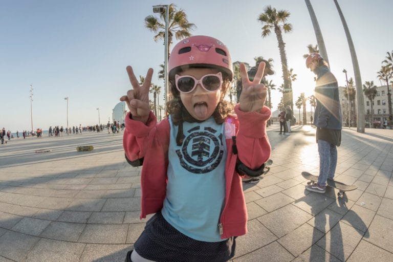 Clases de skate promocionales en Boardriders Barceloneta