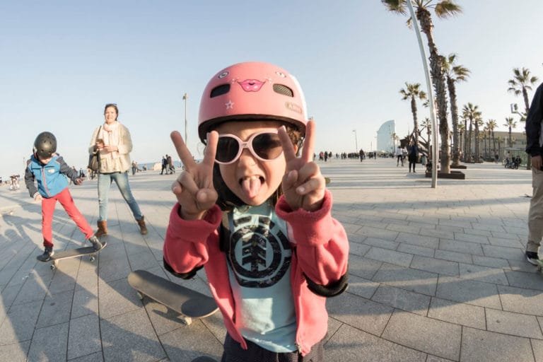 Clases de skate promocionales en Boardriders Barceloneta